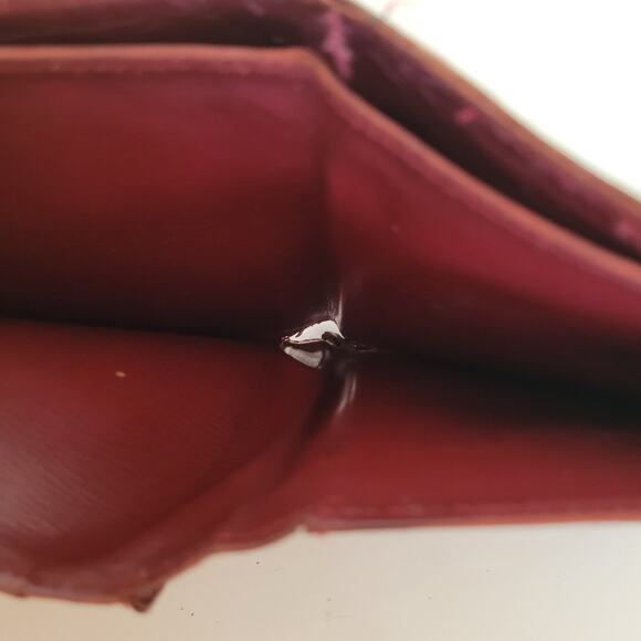 Must De Cartier Men's Bifold Leather Bordeaux Red Wallet Medium Retro Card Bill - Picture 9 of 13